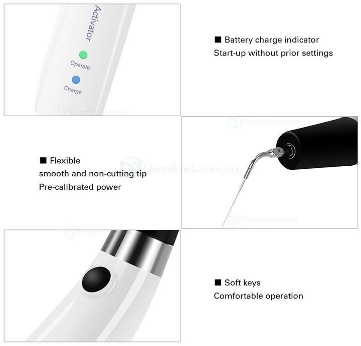 Sonic Sistema Endoactivator Para Endodoncia Irrigador de Canal Radicular con 6 Pcs Titanio Puntas